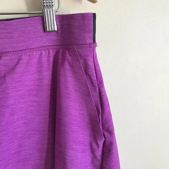Nike Golf Dri-Fit Skort Skirt Heathered Purple Lightweight Perforated Size XL - Picture 3 of 16